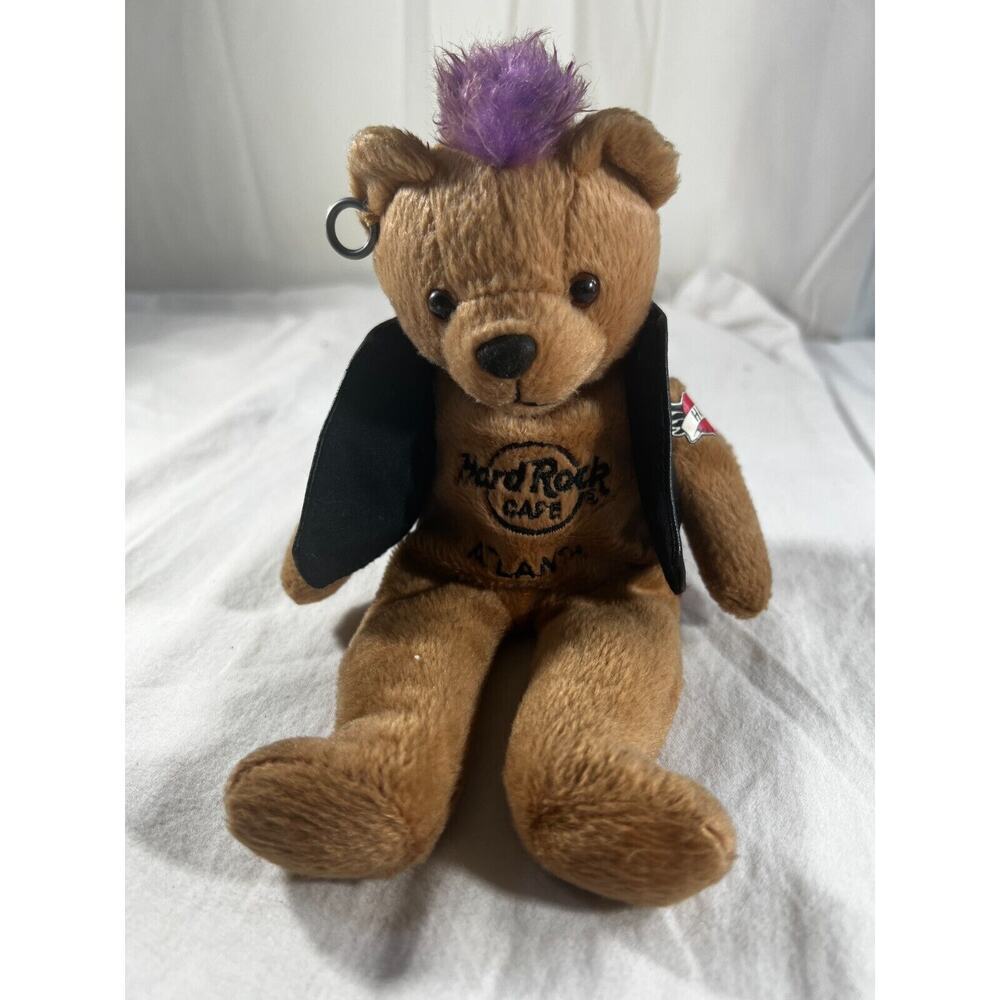 Herrington Teddy Bears Hard Rock Cafe Bear Plush Live Love Rock Leather Vest 8"